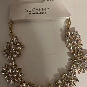 Sugarfix by BaubleBar Gold and Silver Floral Necklace